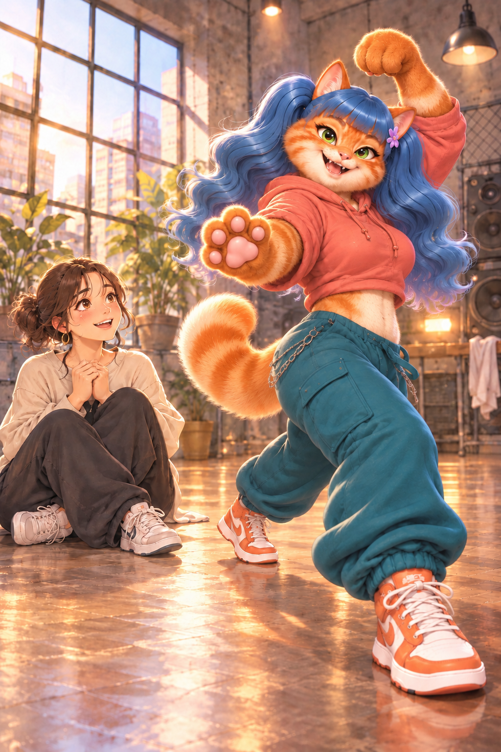 HIP-HOP衣装で踊るリリ